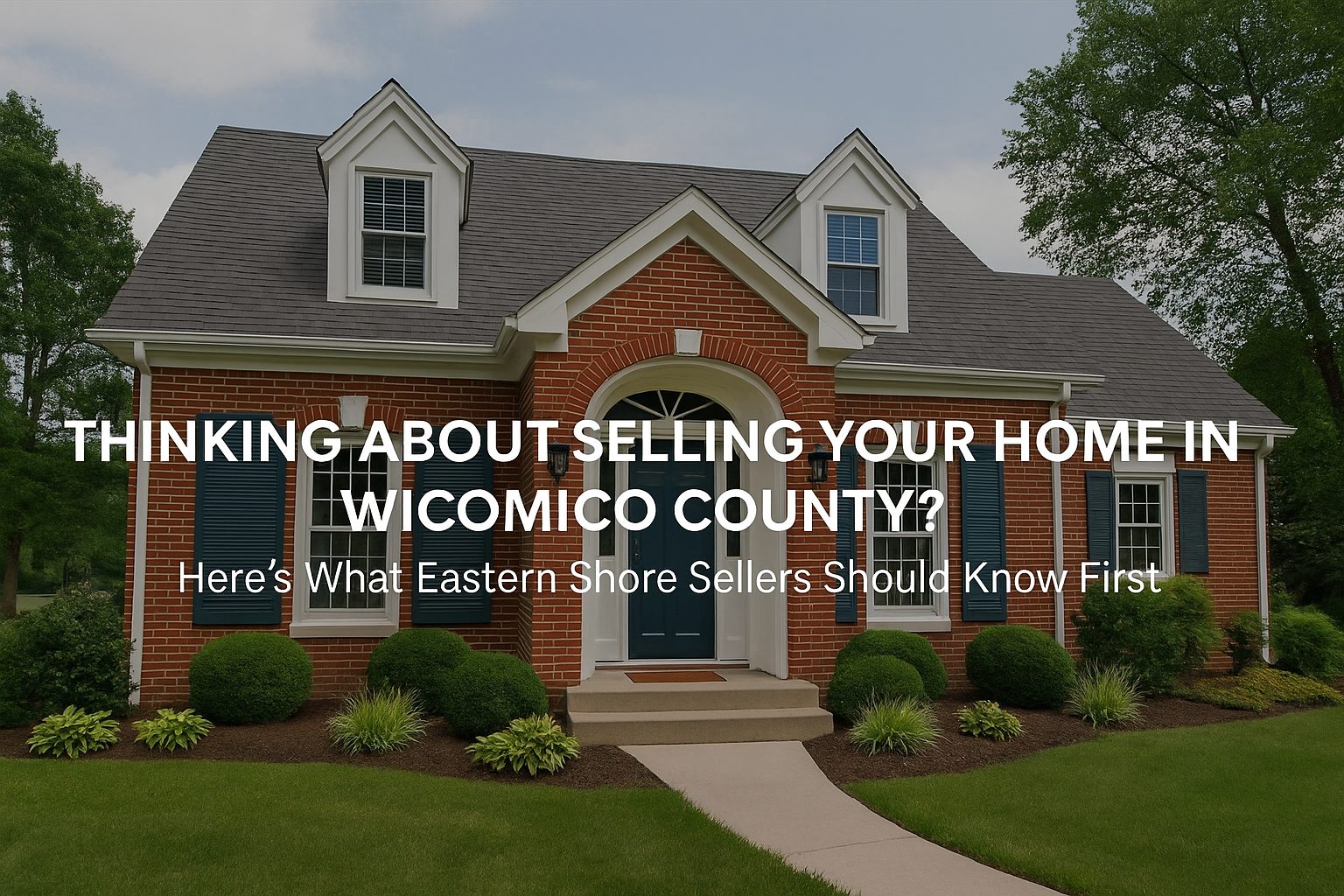 Waterfront home on Maryland Eastern Shore at sunset